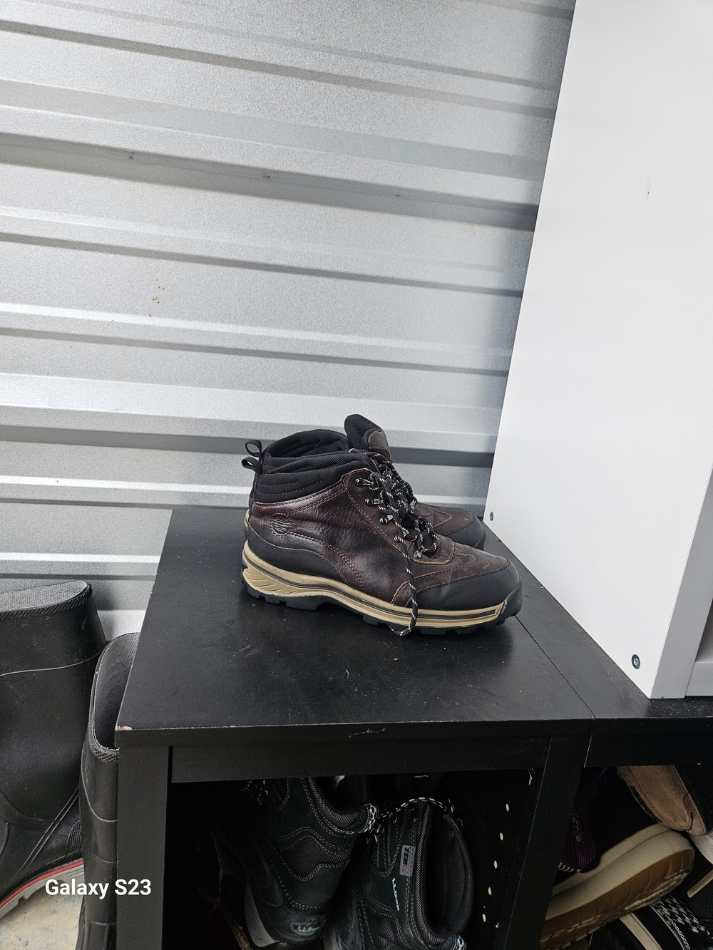 Timberland Backroads Hiking Boots Youth US 6 Brown Leather Waterproof Trail Shoe